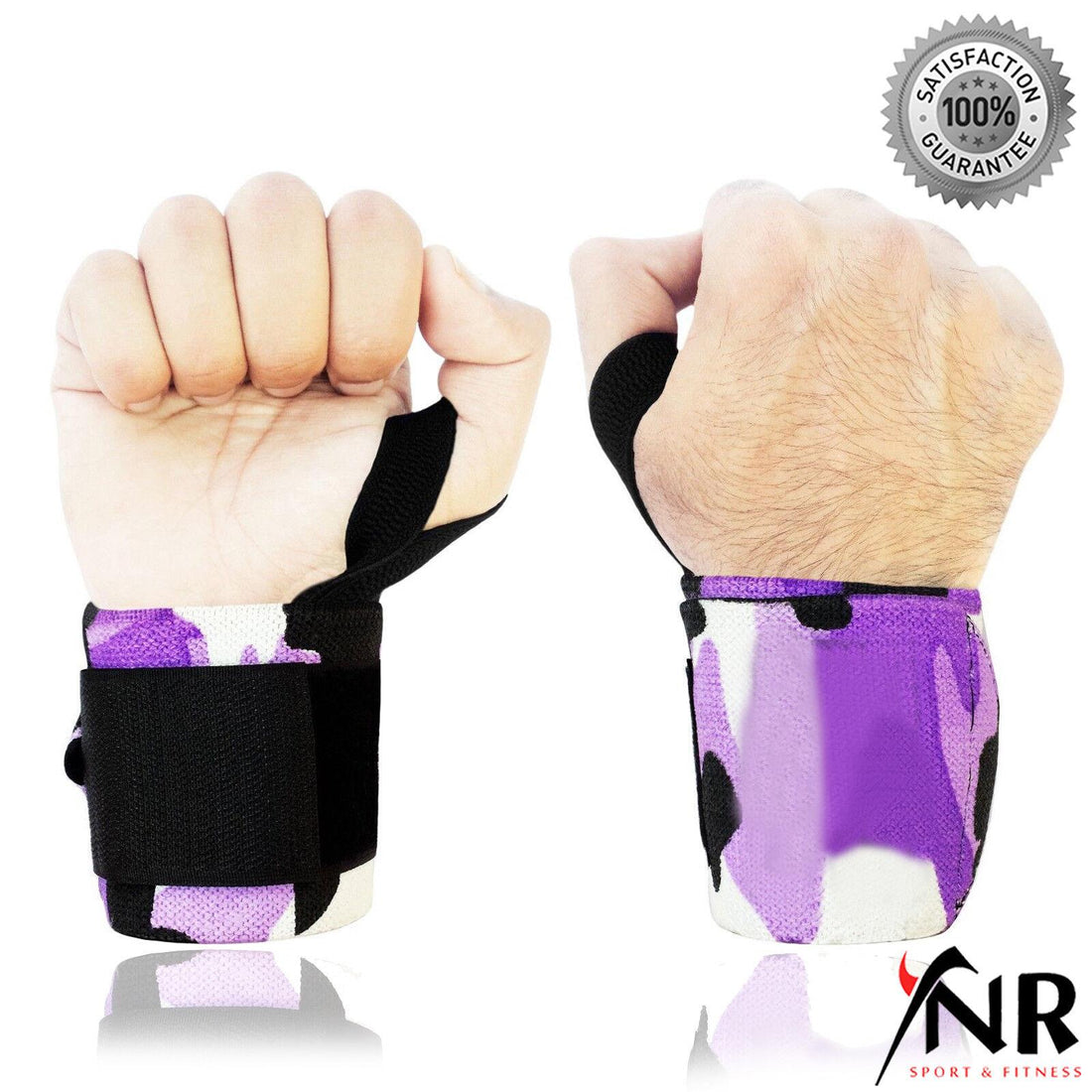Power Weight Lifting Wrist Wraps Gym Training Straps Hand Bar Support Gloves NEW