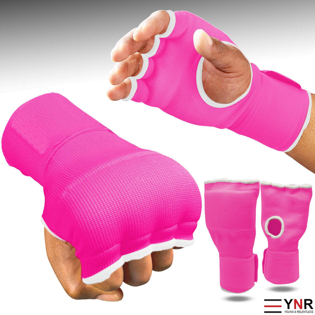 YNR Gel Gloves Boxing Padded Inner Punch Bag Hand Quick Wraps UFC Gear MMA Protector