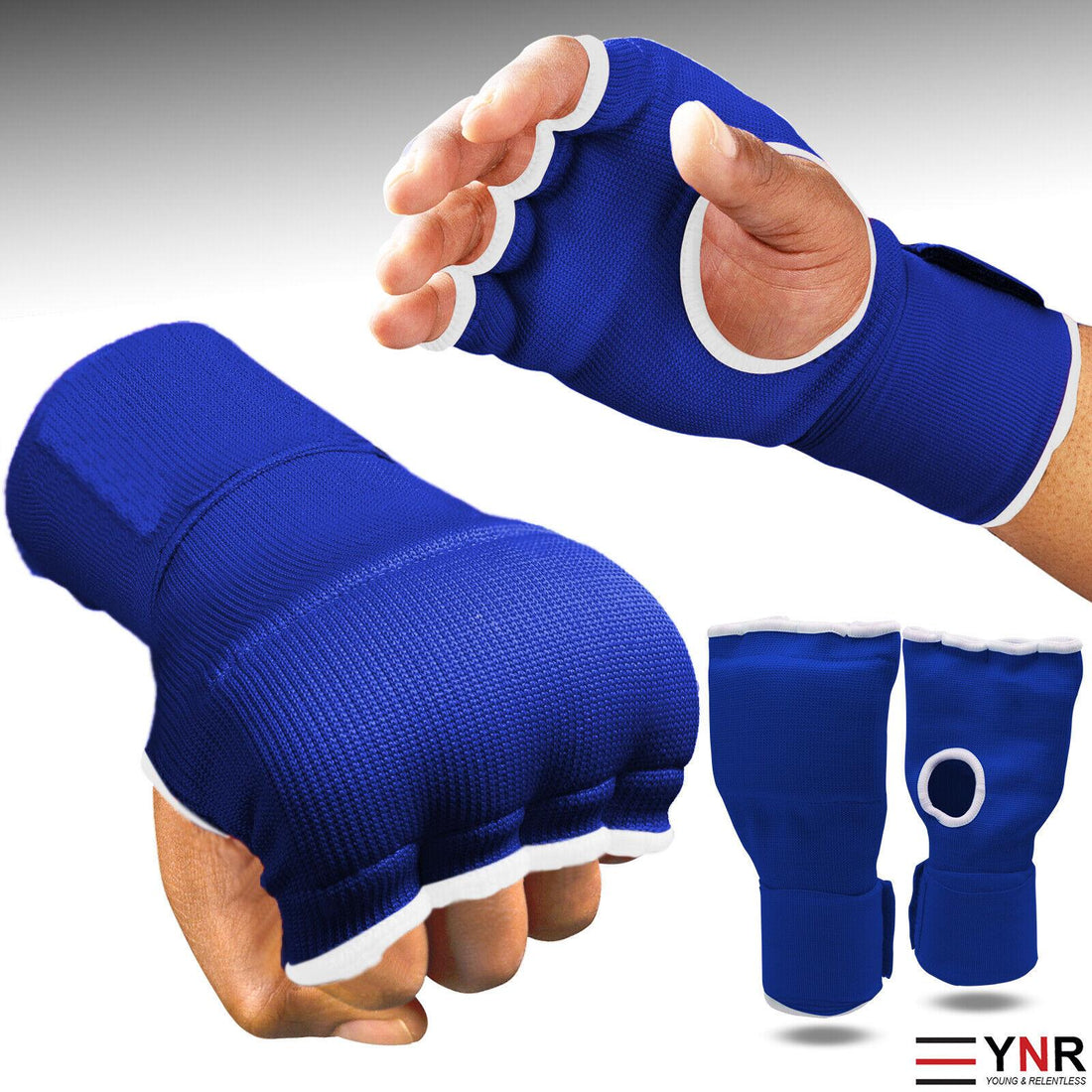 YNR Gel Gloves Boxing Padded Inner Punch Bag Hand Quick Wraps UFC Gear MMA Protector